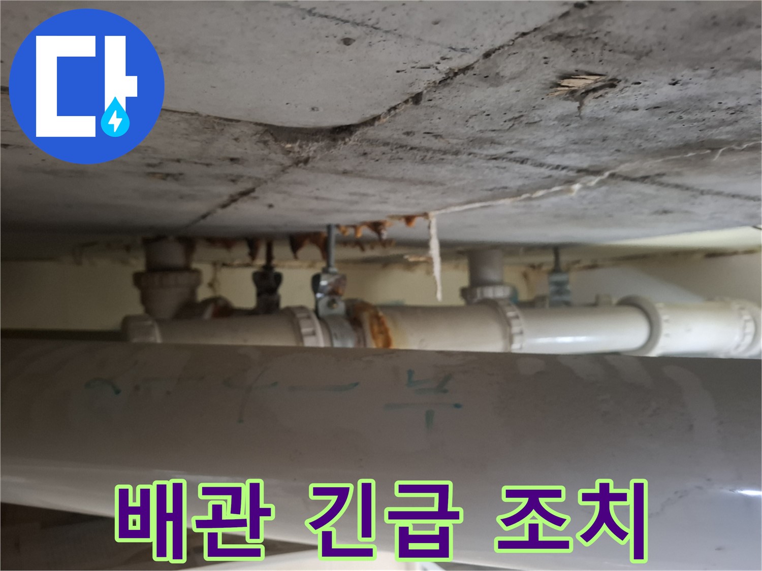 성남 분당구 봇들마을 아파트 - 배관 누수 긴급 점검 및 신속 조치 진행
