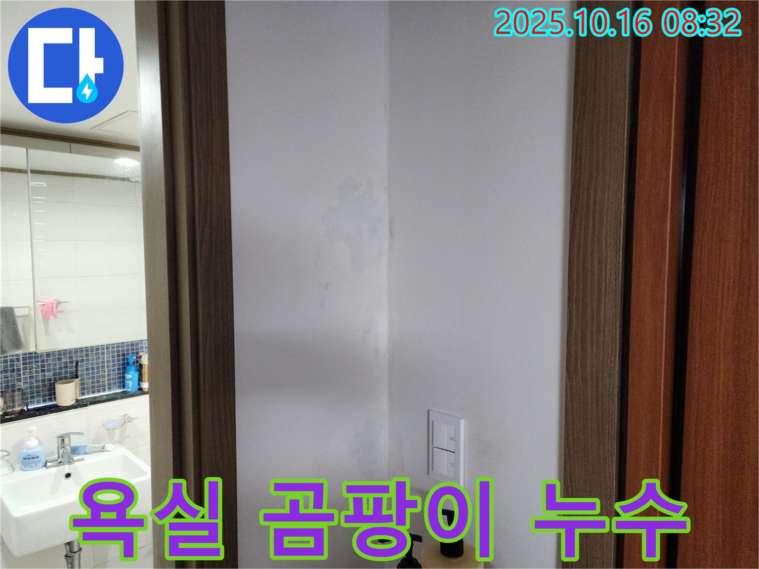 양주시 남면 욕실 곰팡이 - 누수 해결 우선 - 경신리 누수 전문가