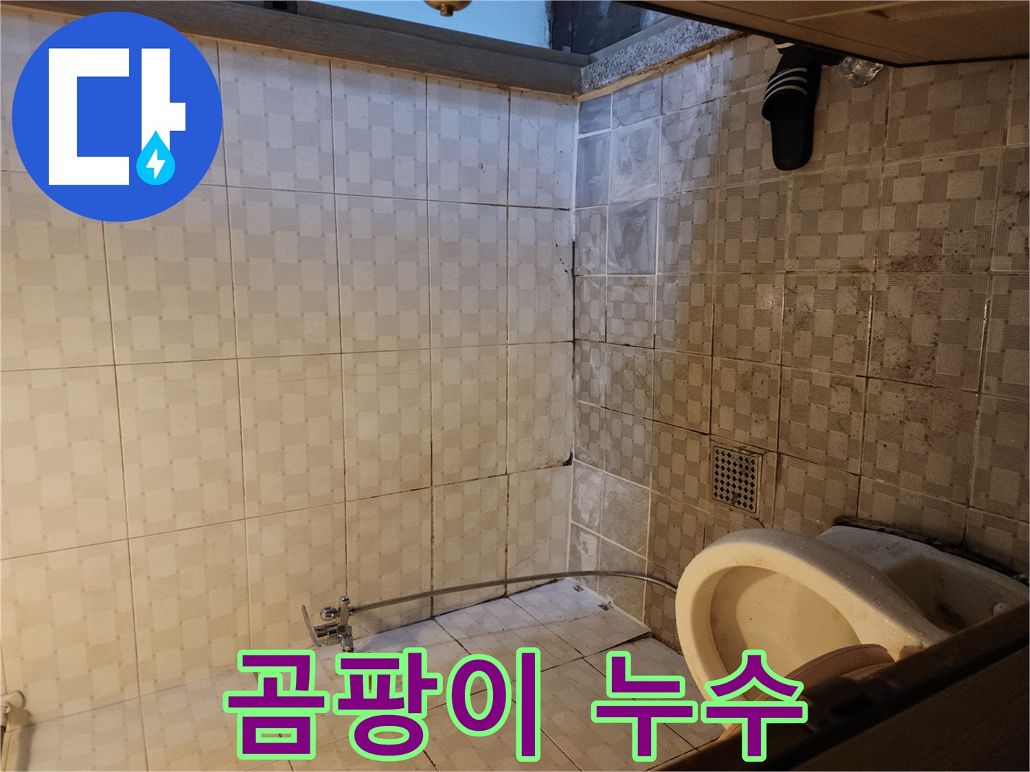 구로구 구로동 욕실 - 곰팡이 핀 욕실 벽 타일, 누수의 신호일 수 있습니다!