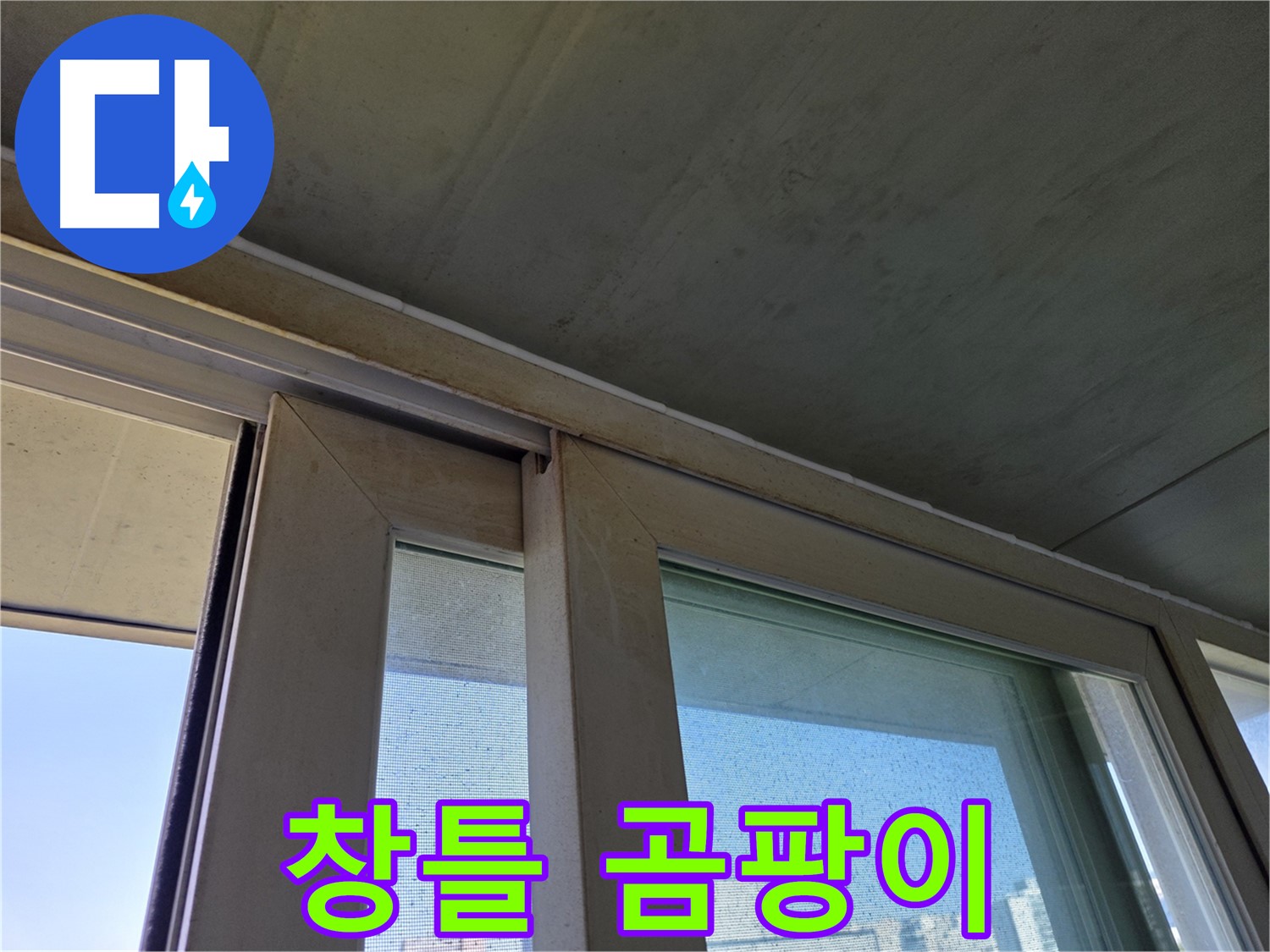 신월동 양천구 창틀 누수 - 창틀 하단 곰팡이 발생 - 건강 위협