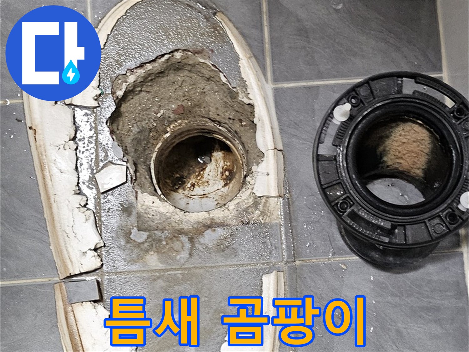양천구 변기 누수 - 변기 틈새 곰팡이 발생 상태