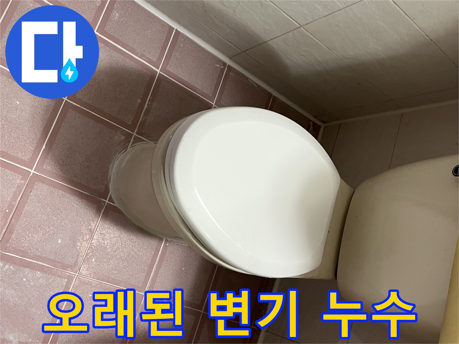 오래된 변기 누수 - 금천구 독산동 형제맨션빌 누수 전문가의 해결 과정