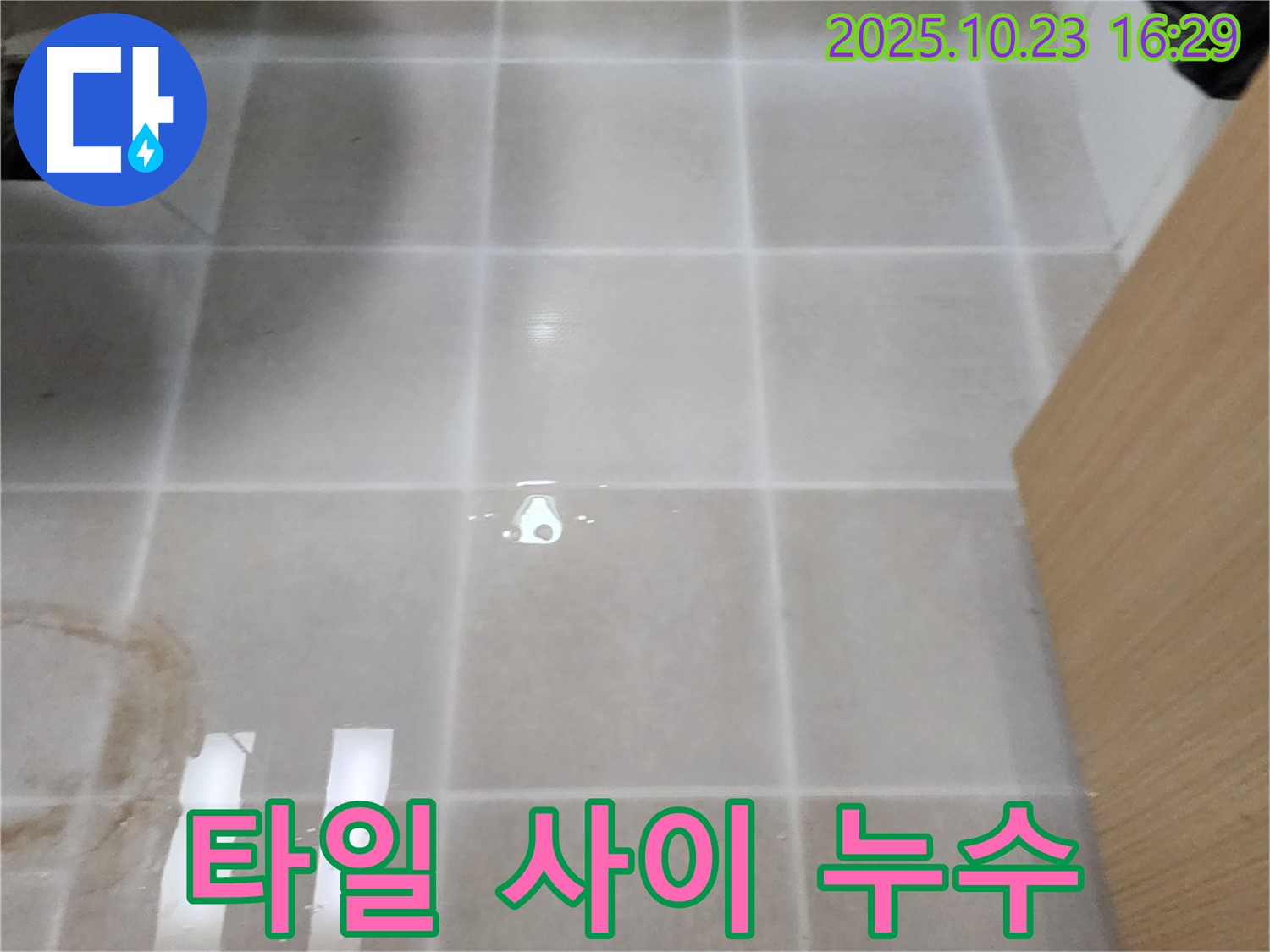 양주 은현면 욕실 타일 사이 누수 - 누수 전문가가 완벽하게 해결!
