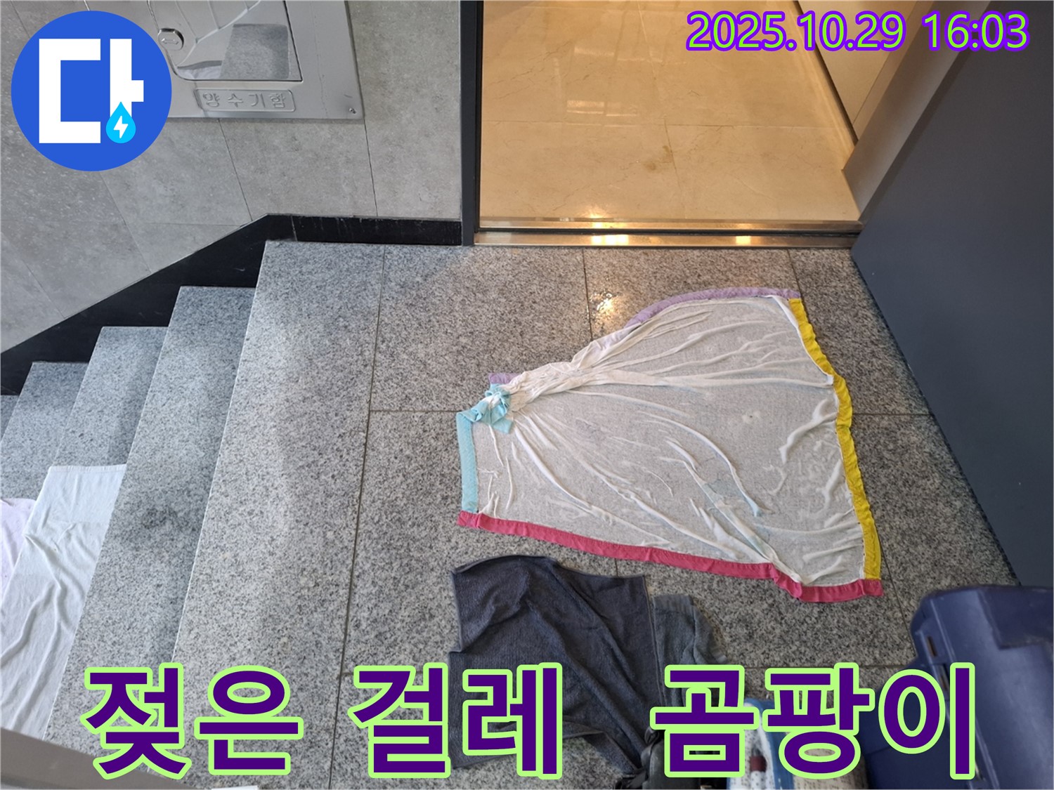 덕양구 지축동 누수 - 젖은 걸레, 계단 벽 물 맺힘, 곰팡이, 복합 문제