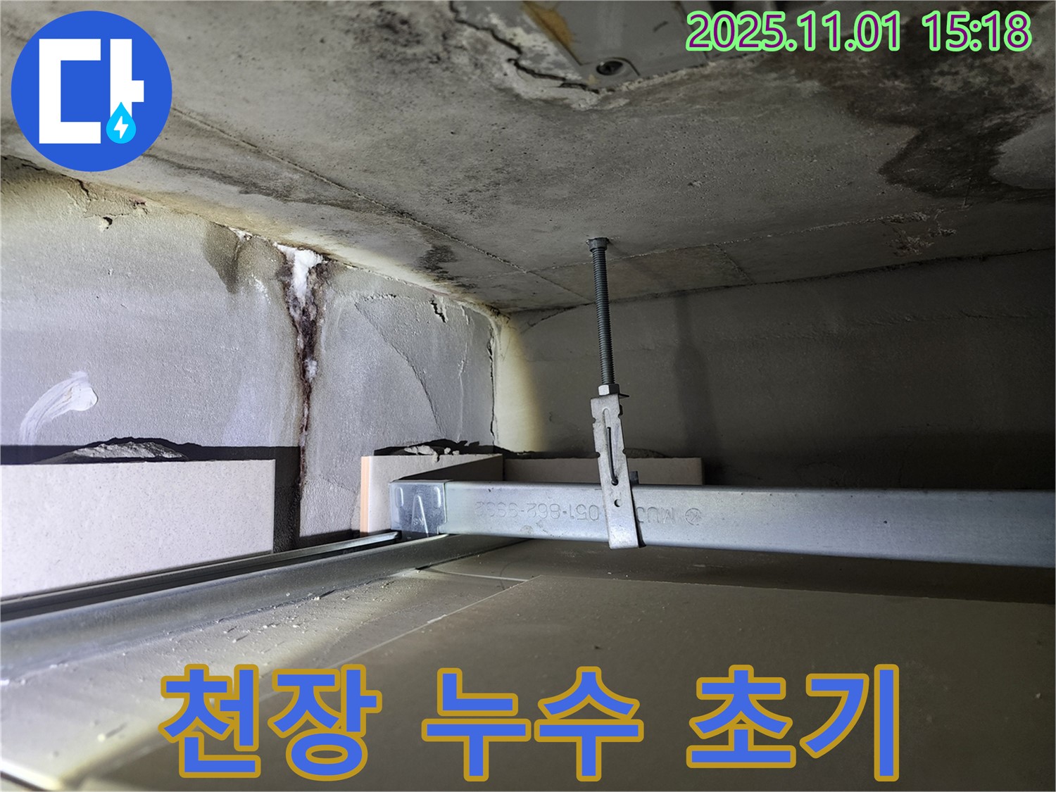 성동구 금호동 신금호파크자이 아파트 누수 - 천장 누수 발생 초기 상태 진단
