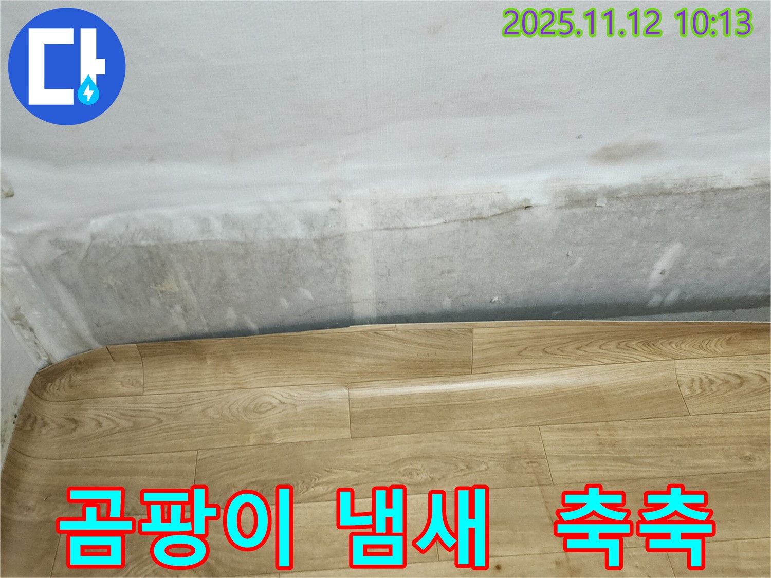 포천 소흘읍 무봉리 누수 현장 - 곰팡이 냄새와 축축한 벽, 누수 초기 증상일 수 있습니다