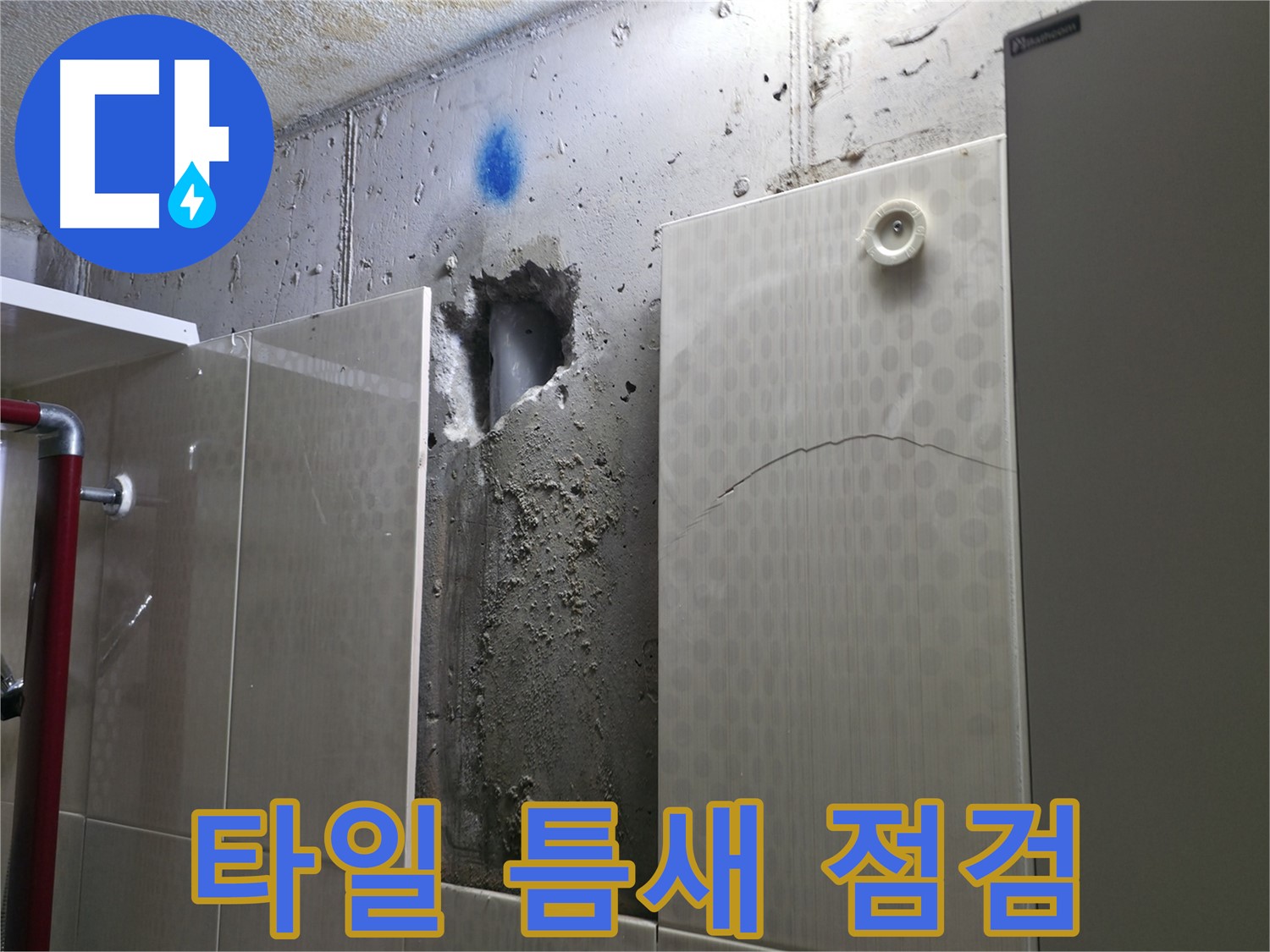 성북구 성북동 주택 욕실 누수 - 타일 틈새로 물이 스며들 가능성을 꼼꼼하게 점검하고 있습니다.