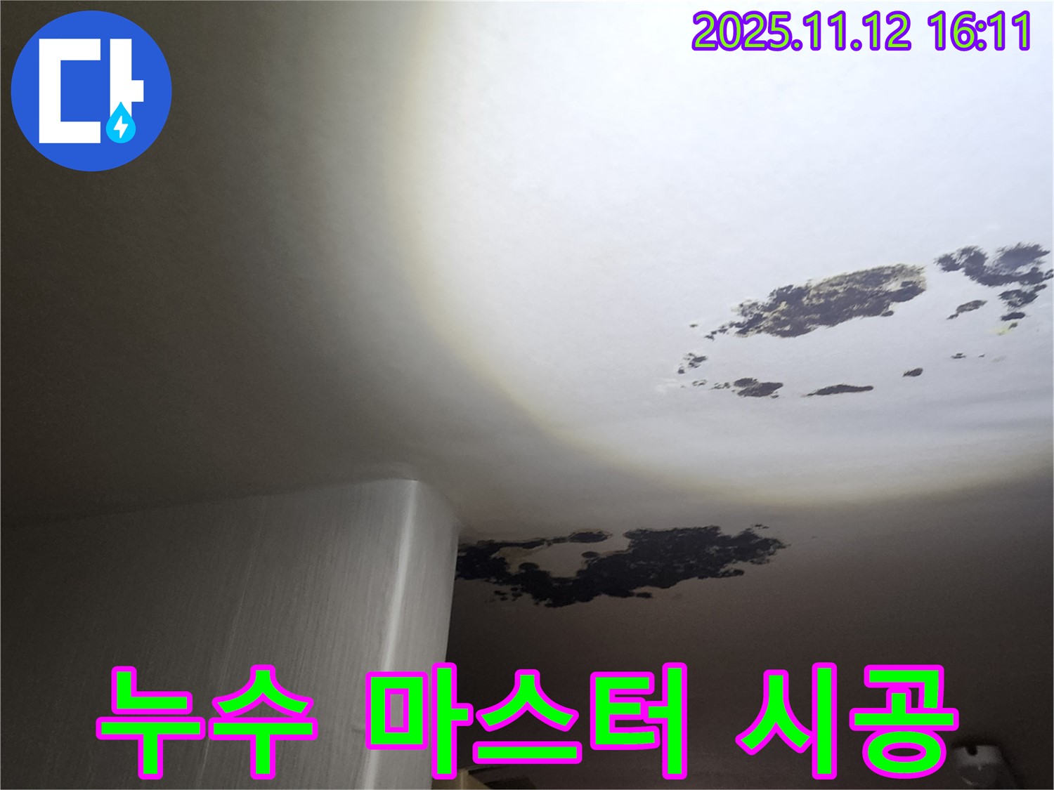 구읍리 누수 - 곰팡이 천장 누수, 포천 누수 마스터 시공