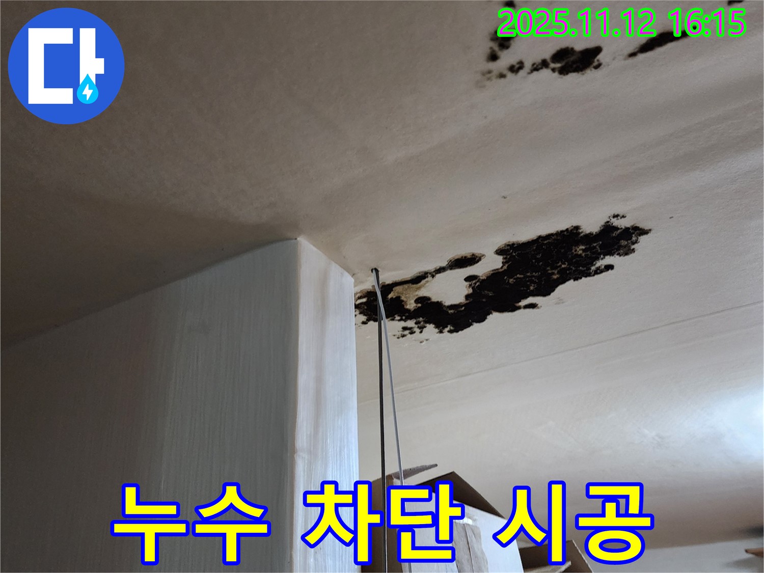 누수 차단 - 곰팡이 제거 - 포천 군내면 구읍리 누수 전문가의 완벽 시공