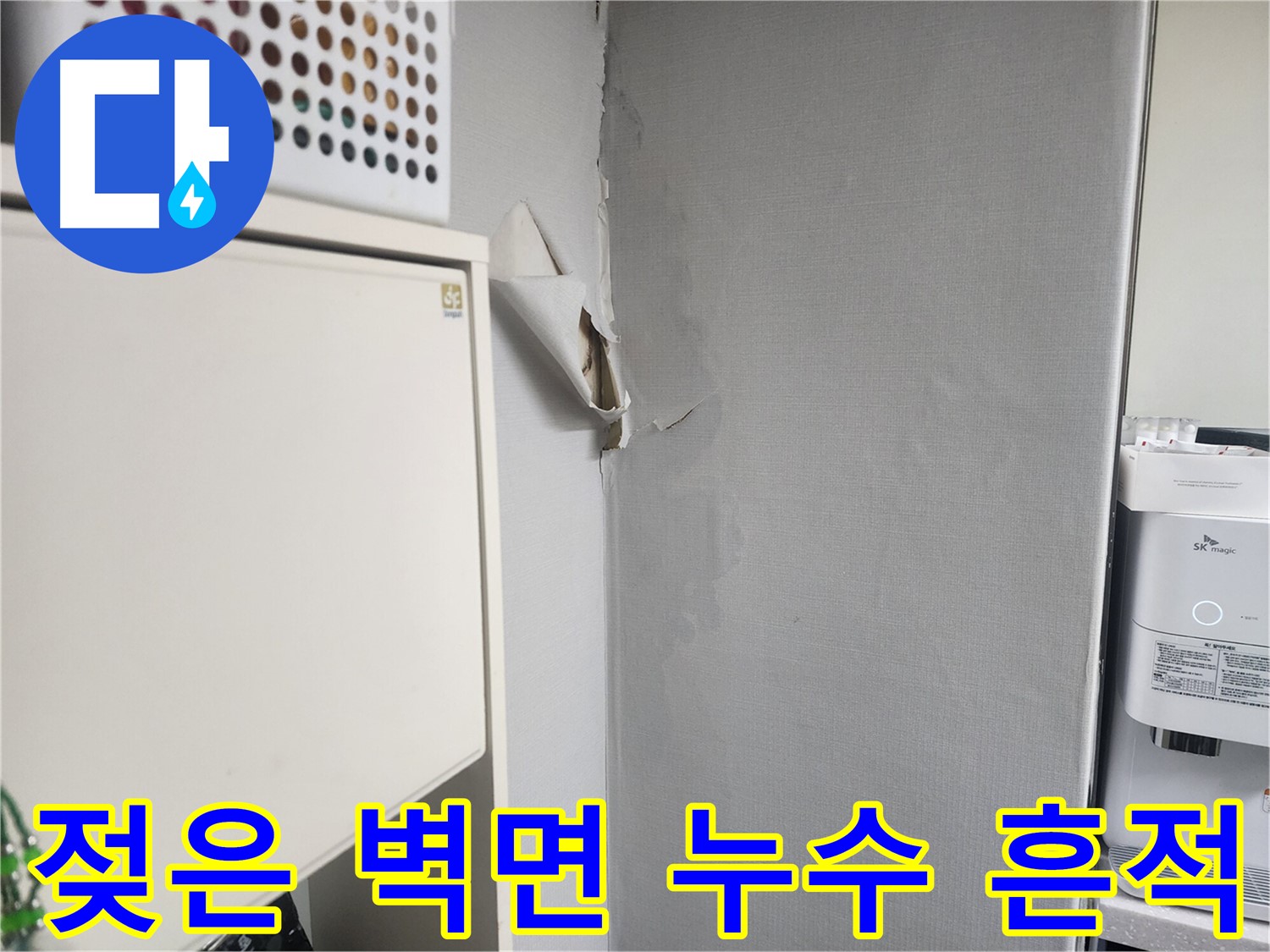 수원 권선구 두산동아아파트 젖은 벽면 누수 흔적 - 누수 초기 증상 진단 및 조치