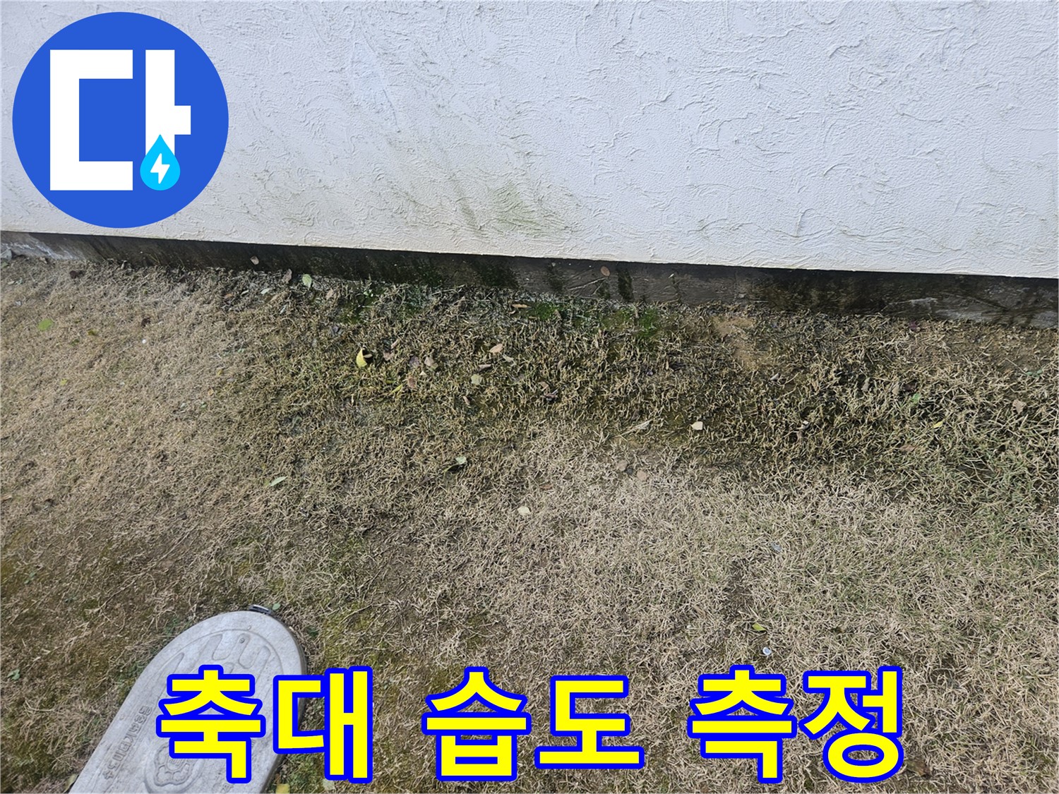 이천 설성면 누수 - 축대 토양 습도 측정 및 누수 검사 진행