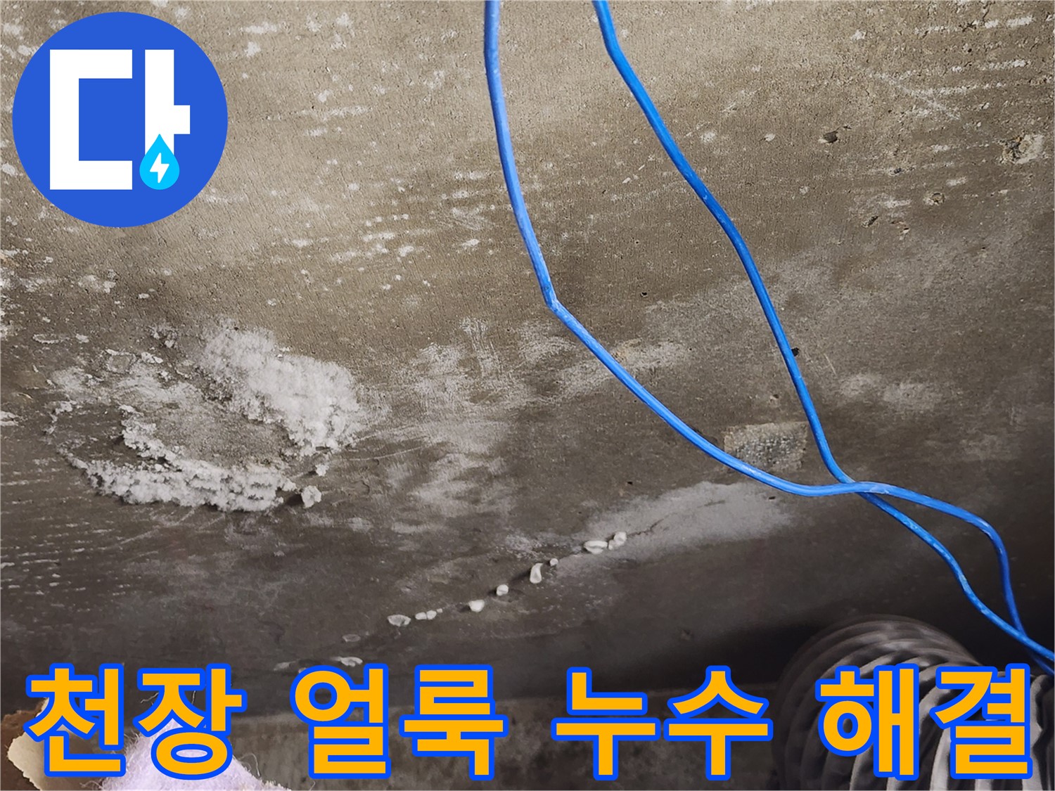 보정동 - 콘크리트 천장 얼룩 누수 해결 - 쾌적한 공간 복원