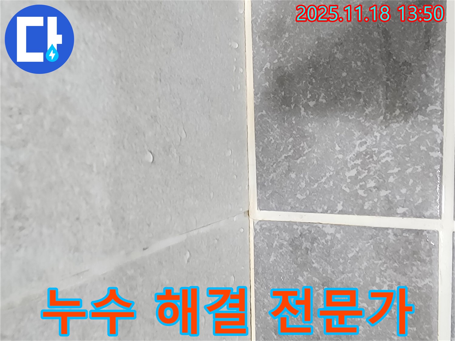 포천시 진목리 타일 누수 - 타일 표면 물맺힘 문제를 해결하기 위해 전문가가 나선 이미지
