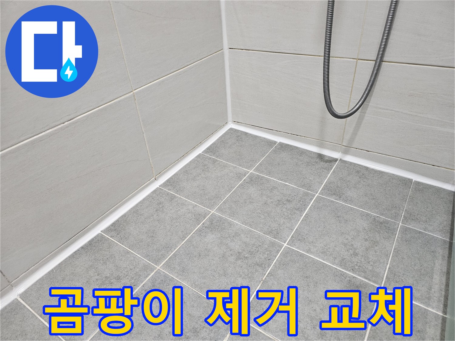 마포구 도화동 현대아파트 욕실 - 곰팡이 제거 및 실리콘 교체 작업으로 곰팡이와 누수를 동시에 해결하세요.