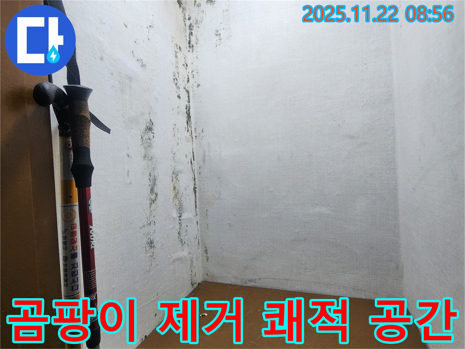 곰팡이 제거 후 쾌적한 공간으로 변신 - 의정부 누수 해결