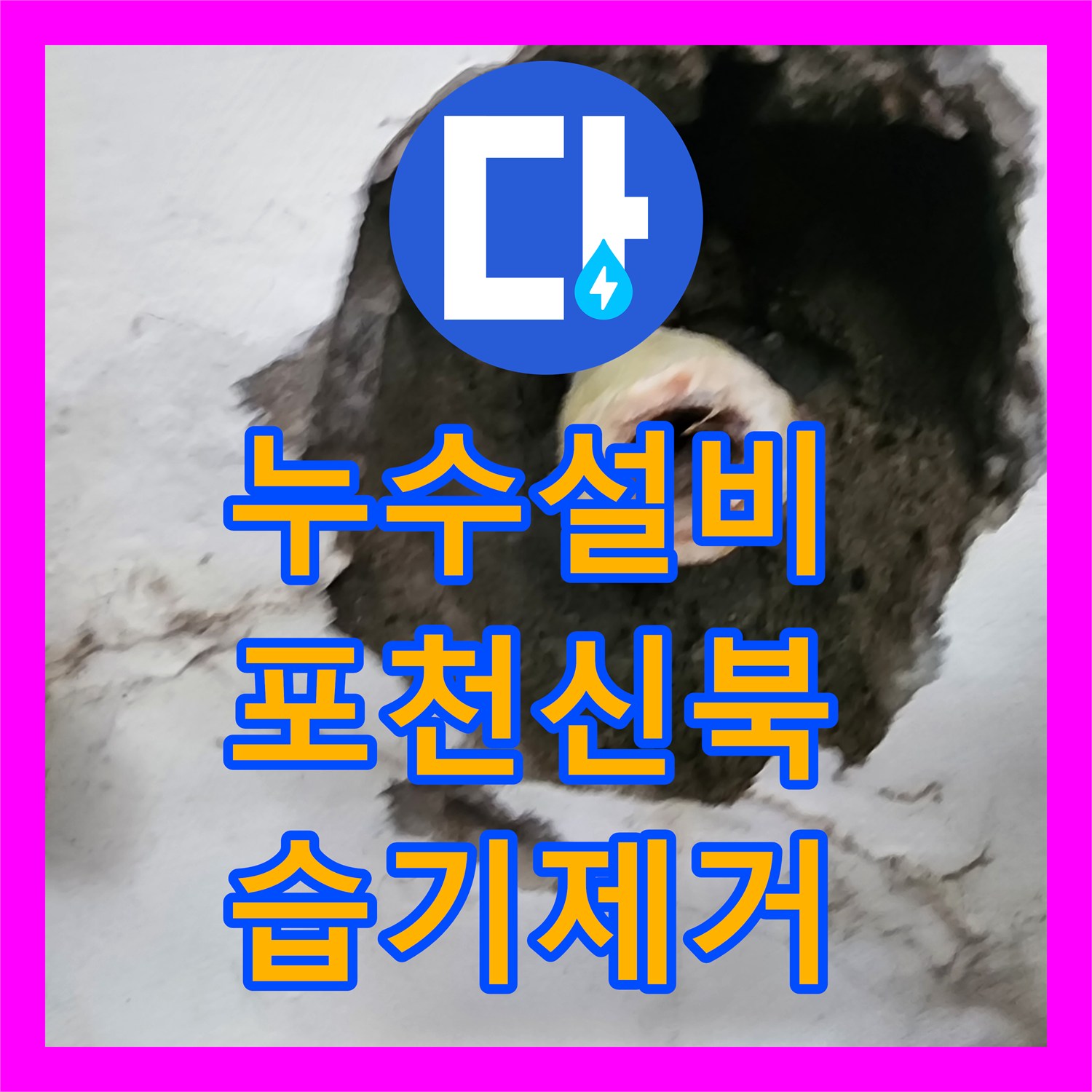 누수설비 카페 벽면 매립 배관 누수를 잡아내고 미장 마감까지 처리한 포천시 신북면