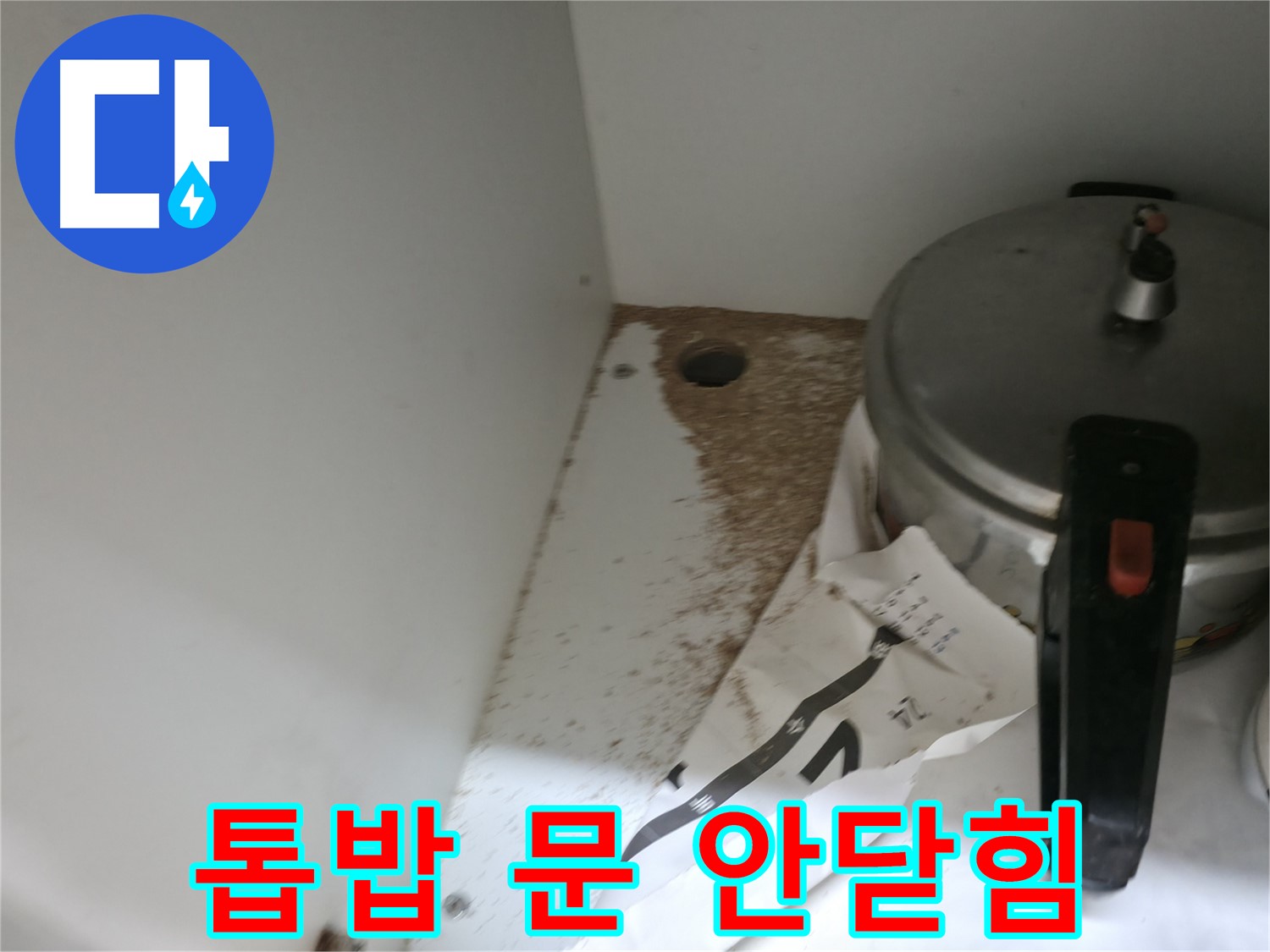 서초2동 싱크대 누수 - 톱밥, 싱크대 문 안 닫힘, 정확한 진단으로 문제 해결
