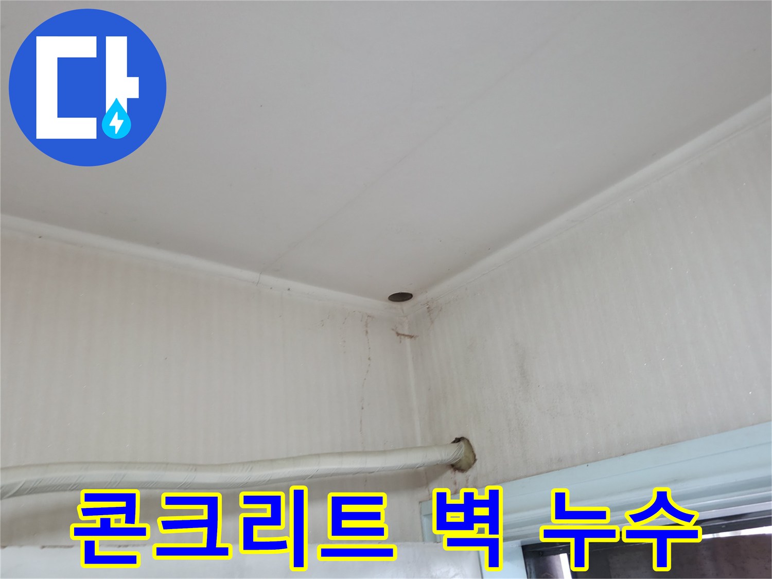 서초구 서초2동 명달로4길 누수 - 콘크리트 벽에서 물이 새는 것은 심각한 누수 신호입니다.