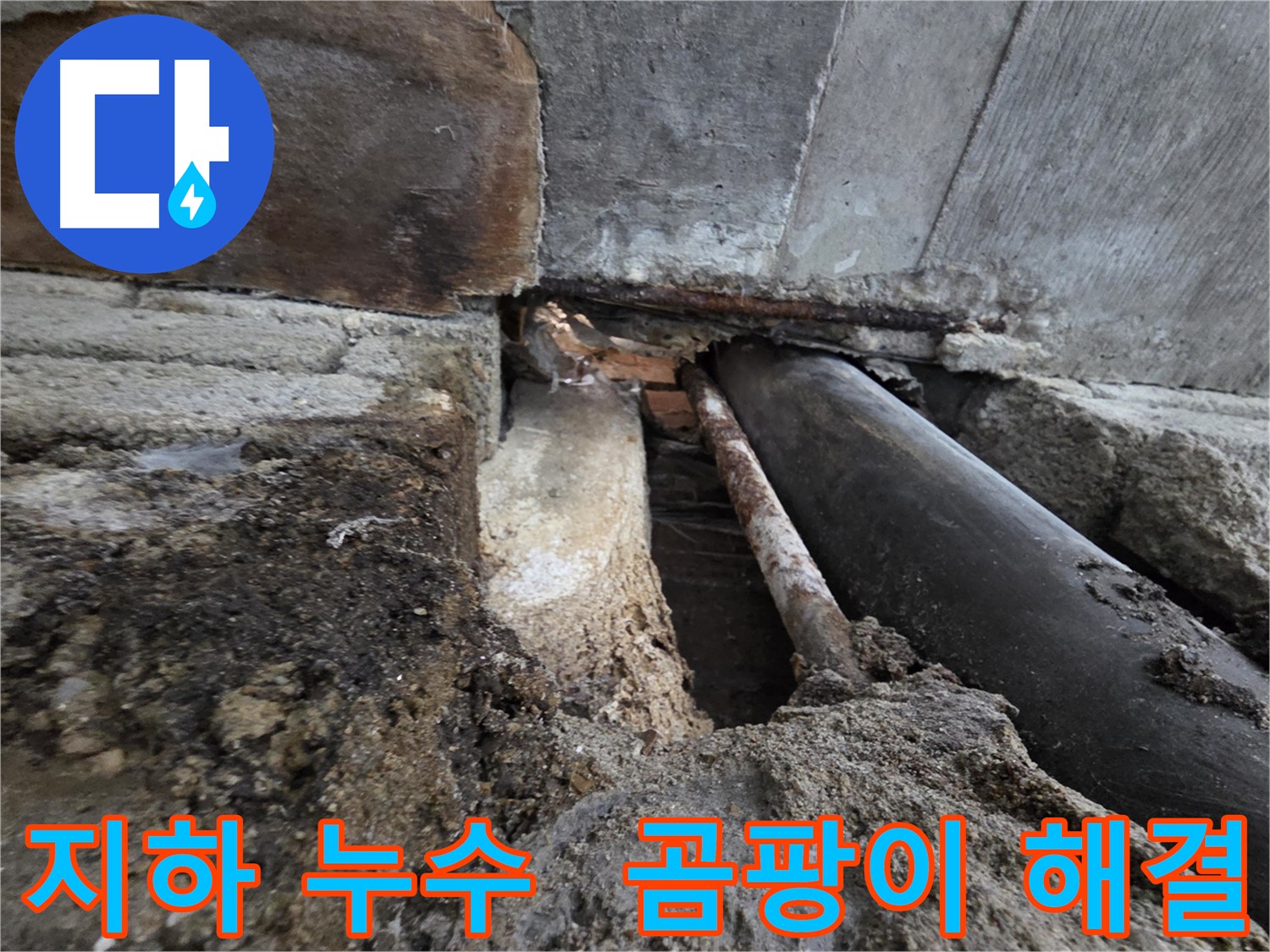 서초동 명달로4길 누수 - 건물 지하 누수 - 습하고 곰팡이 문제를 원인부터 해결합니다 - 쾌적한 지하 환경을 만들어 드립니다.