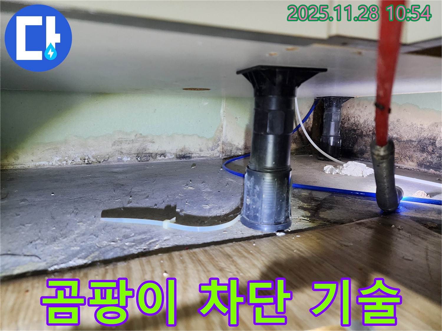싱크대 하부 누수 - 곰팡이, 습기, 악취 발생 전 완벽 차단 기술