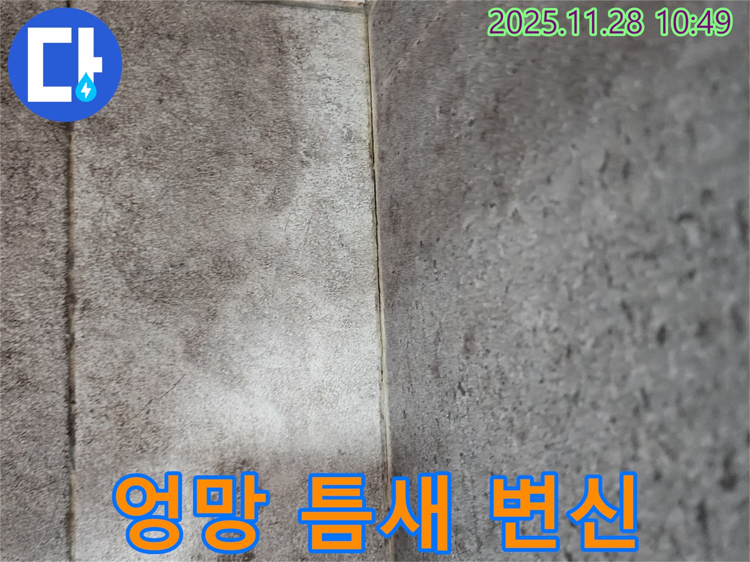 포천 신북면 금동리 - 곰팡이로 엉망인 욕실 틈새 곰팡이 제거 후 틈새 방수 코팅으로 깨끗하게 변신!