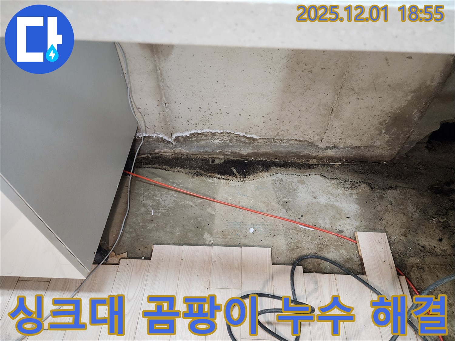 포천 이동면 연곡리 싱크대 누수 - 곰팡이 문제 해결 전문가
