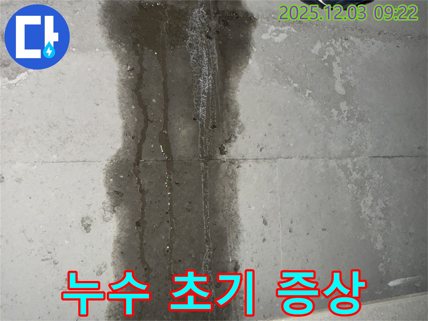 동두천 지행동 동양엔파트 아파트 - 타일 틈새 습기, 누수 초기 증상 의심