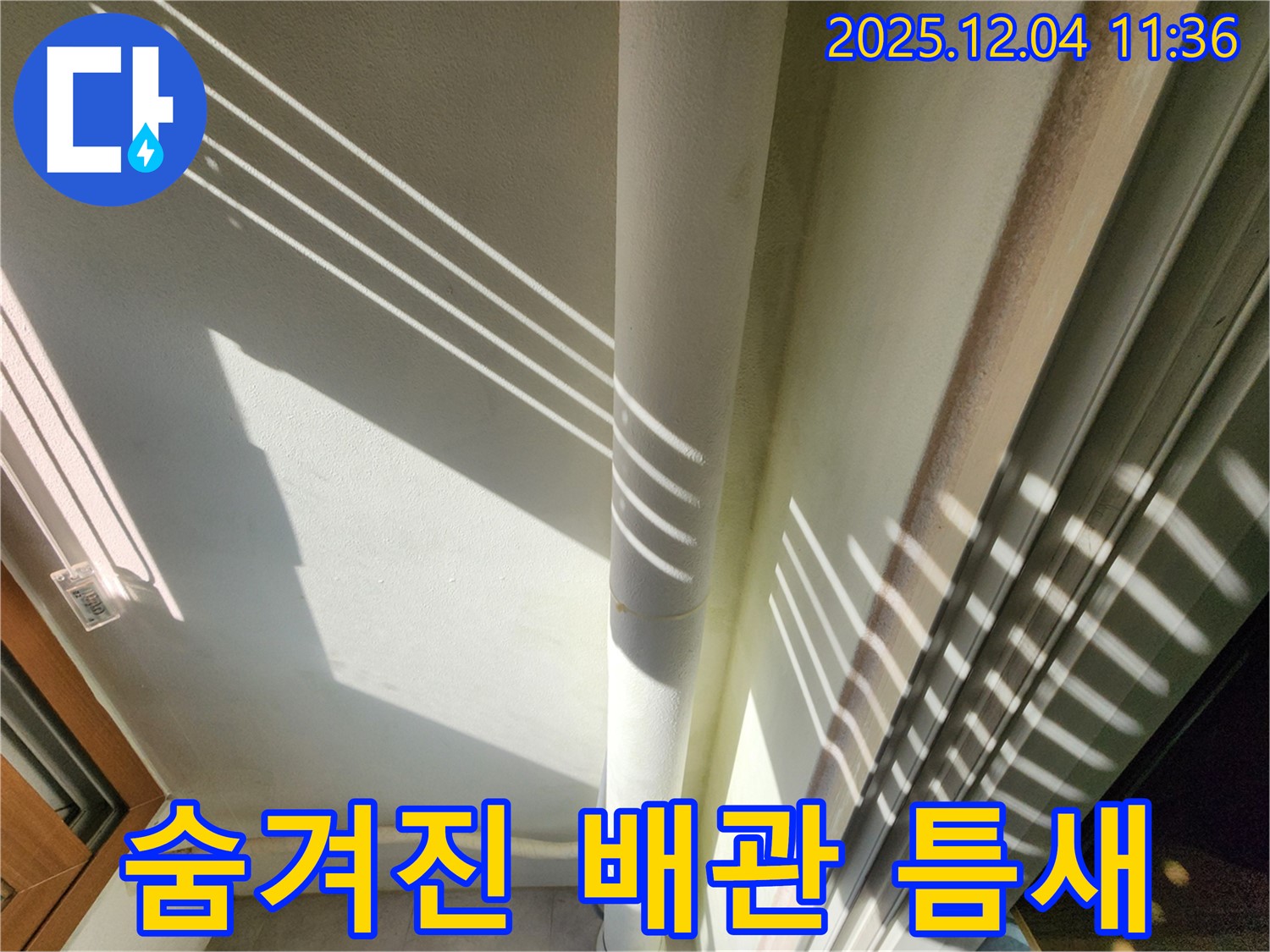 포천시 일동면 기산리 - 햇빛 아래 드러난 배관의 숨겨진 틈새 - 꼼꼼한 점검으로 누수 위험을 사전에 차단합니다.