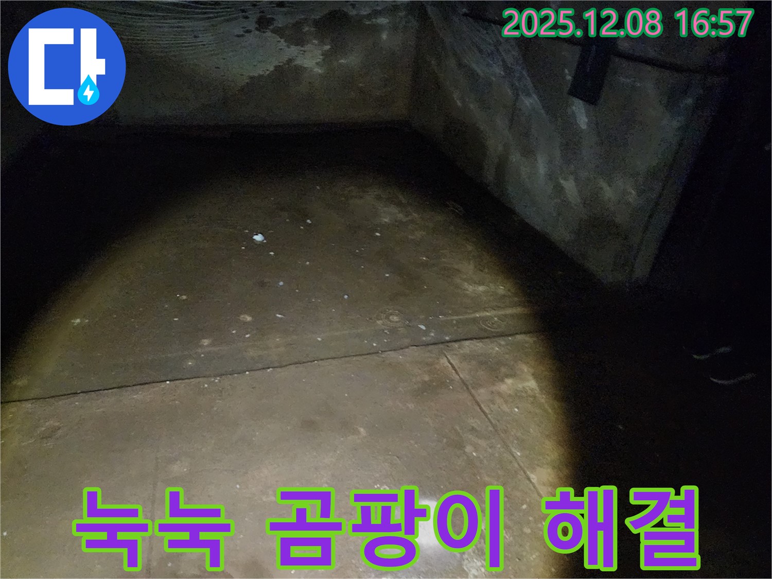 월계동 삼호아파트 37동 지하 - 눅눅함과 곰팡이를 완벽하게 해결하는 누수 공사 현장입니다.