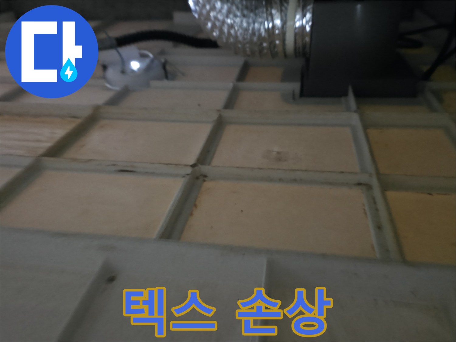 화성시 향남읍 아파트 - 텍스 손상은 누수 피해의 심각성