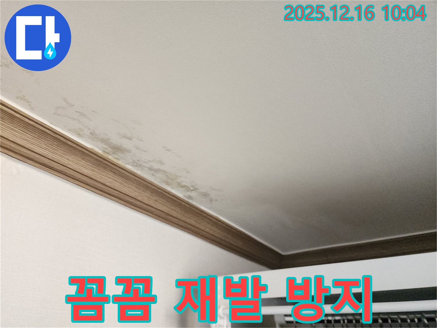 운천리 곰팡이 천장 누수 - 꼼꼼한 시공으로 누수 재발을 확실하게 방지합니다.
