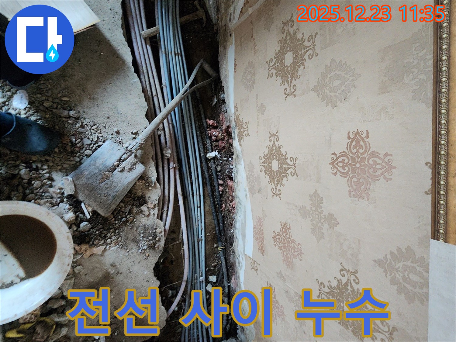 동두천 보산동 누수 - 복잡한 전선 사이, 정확한 누수 위치 찾아 해결!