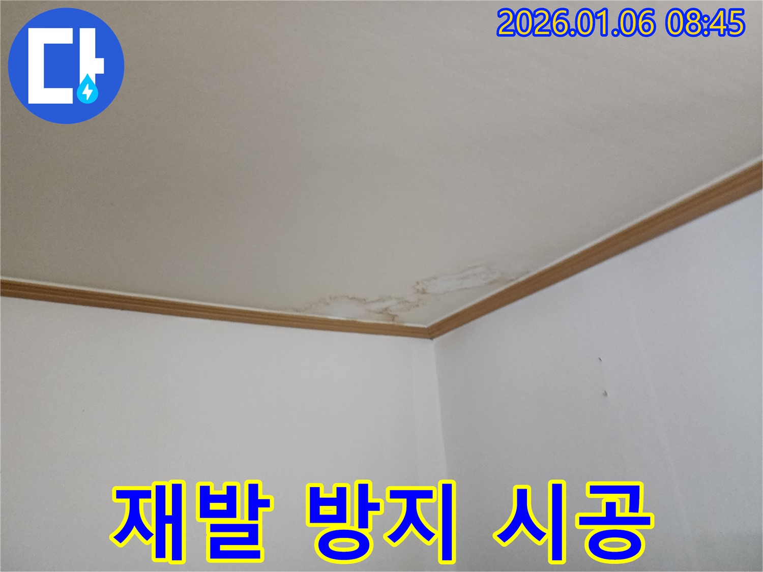 양주시 천장 누수 - 누수 재발 방지를 위한 꼼꼼한 시공 약속