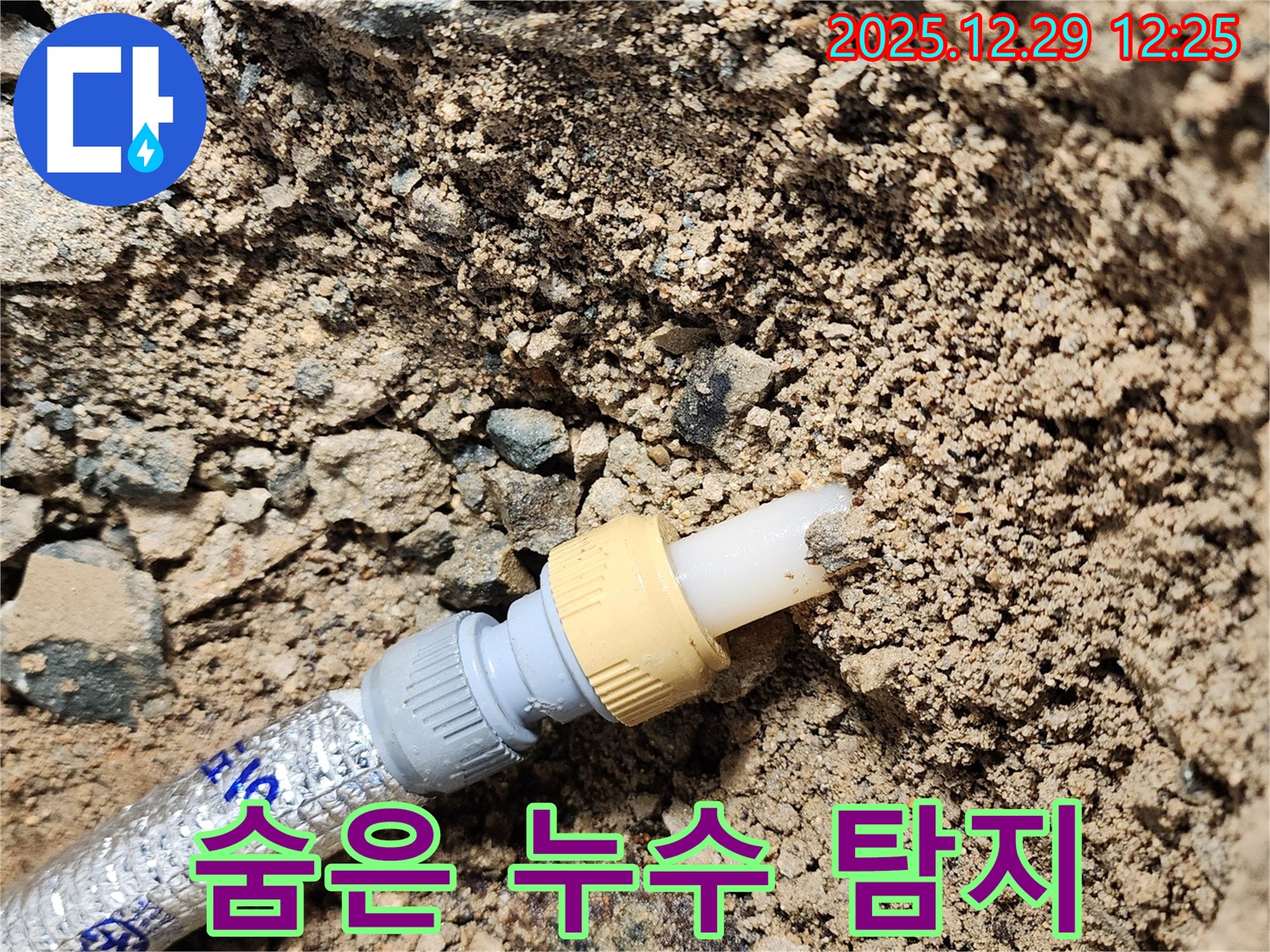 상계2동 숨은 누수 탐지 - 젖은 흙 속 숨겨진 누수 지점을 찾아내는 꼼꼼한 탐지 작업