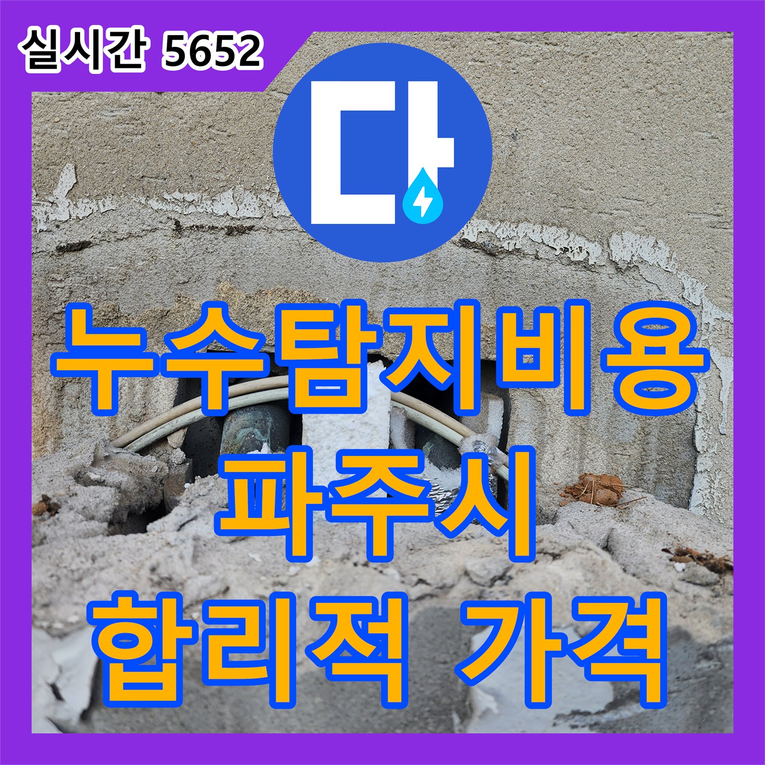 누수탐지비용, 파주시 문산읍 누수 문제 해결, 합리적인 비용으로 완벽 시공