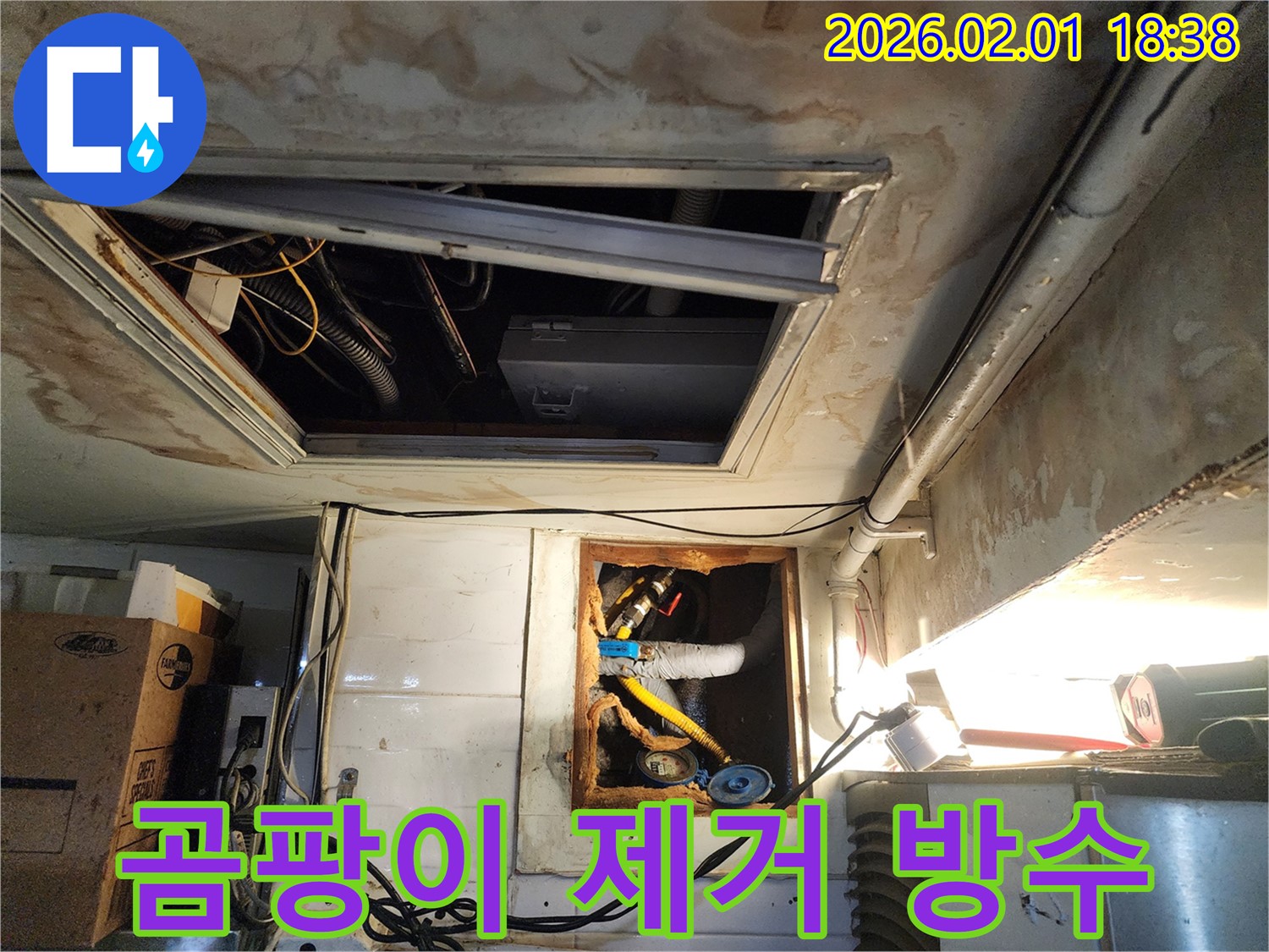 흑석로 110-1 누수 - 누수 부위 주변 곰팡이 제거 및 방수 작업 - 꼼꼼하게 마무리하는 전문 업체의 시공