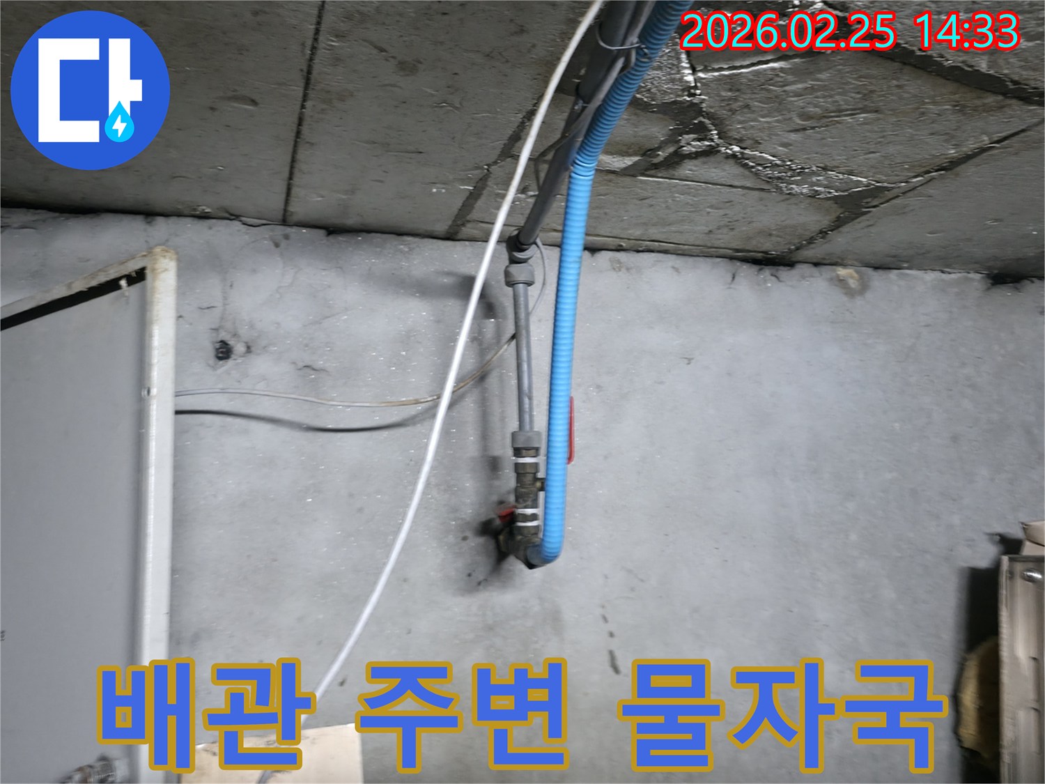 천장 배관의 미세한 누수-초기 발견으로 큰 피해를 막기 위해-전문 엔지니어가 정밀하게 탐지합니다.