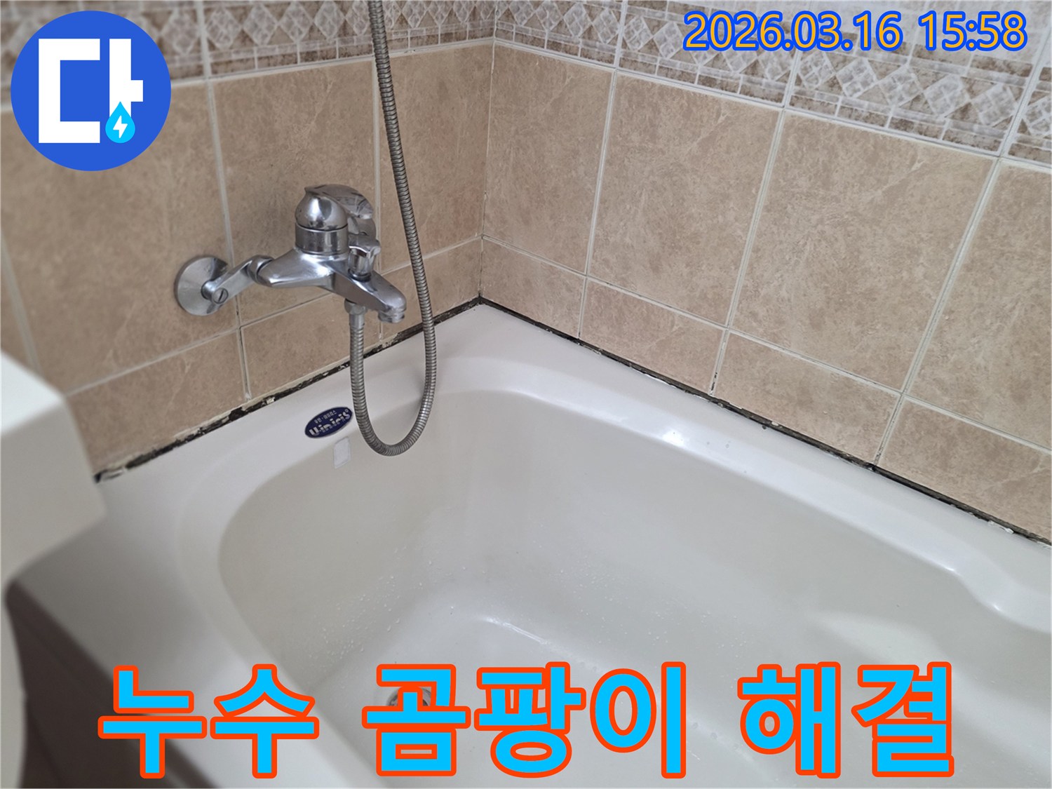 오래된-욕실의-누수-취약점을-파악하고-곰팡이-문제를-함께-해결하기-위한-현장-조사-이미지