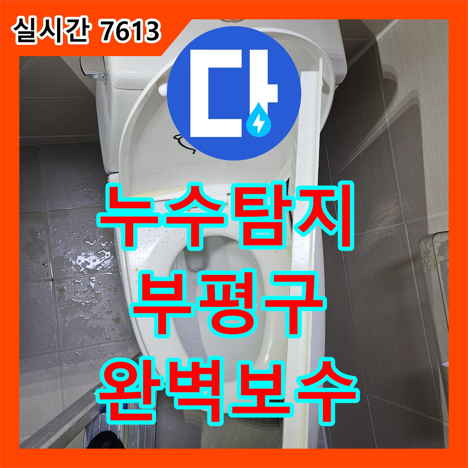 누수탐지, 미세한 물자국부터 심각한 누수까지, 정확한 원인 파악으로 해결한 인천 부평구 일신동 123번지 일대