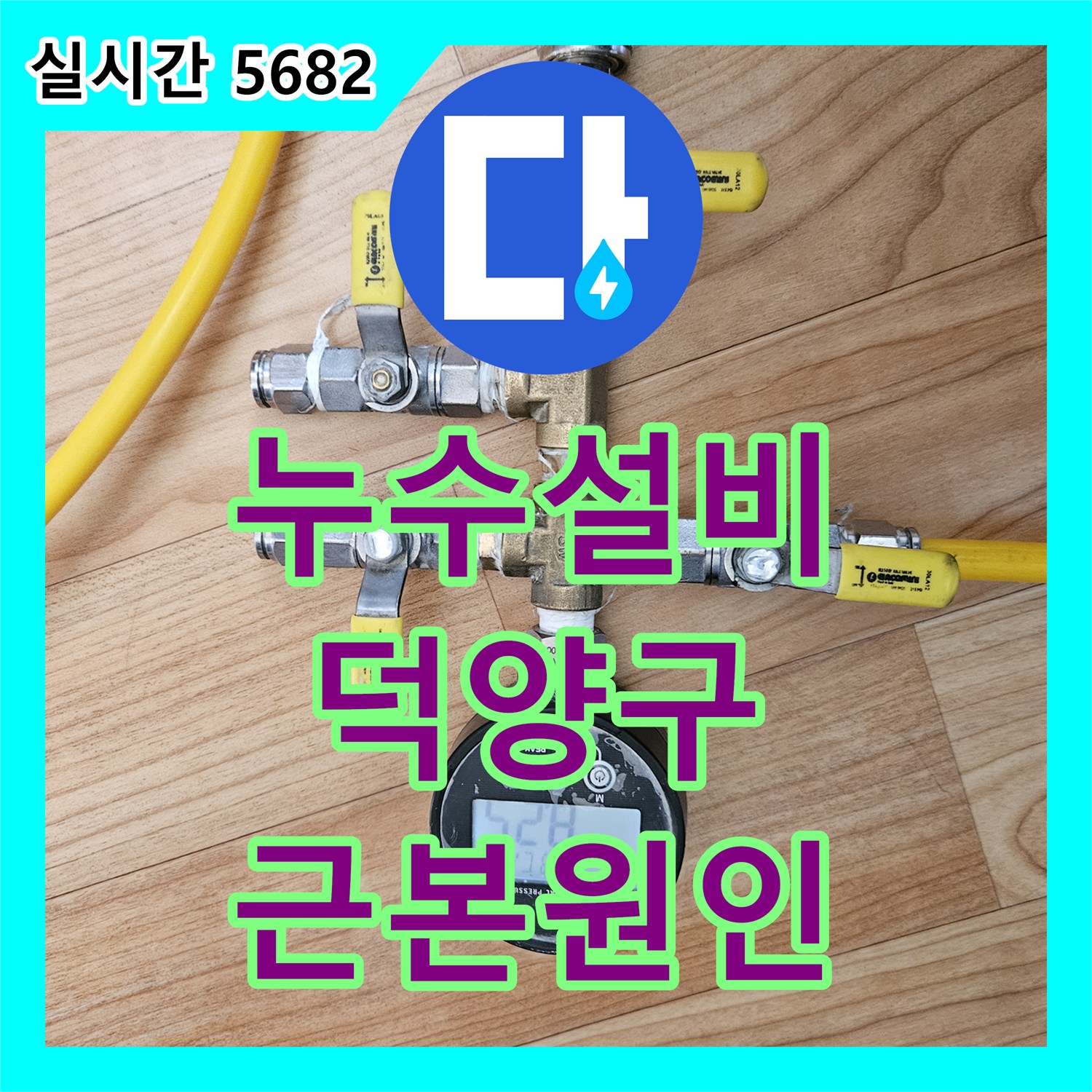 누수설비로 천장 벽지 손상 문제를 첨단 장비로 근본 원인을 찾아 해결하는 과정, 고양 덕양