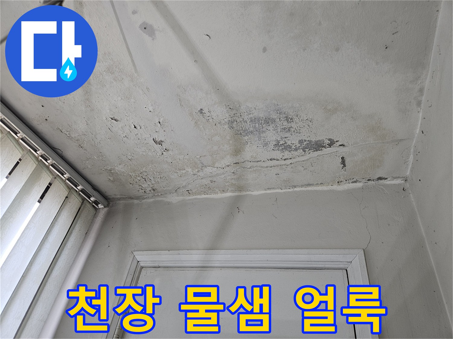 의정부 호원동-아랫집 천장 누수 흔적 및 곰팡이 발생 부위