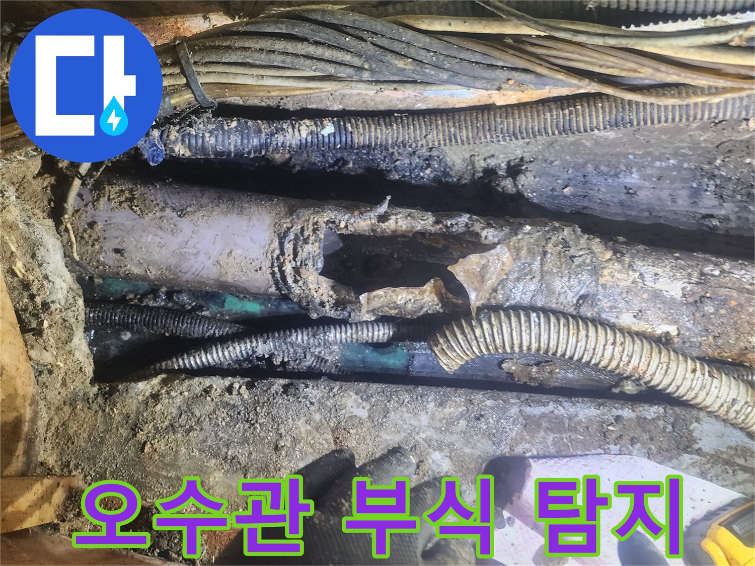 오래된-오수관이-부식되어-누수가-발생한-현장을-전문가가-정확하게-탐지하는-모습