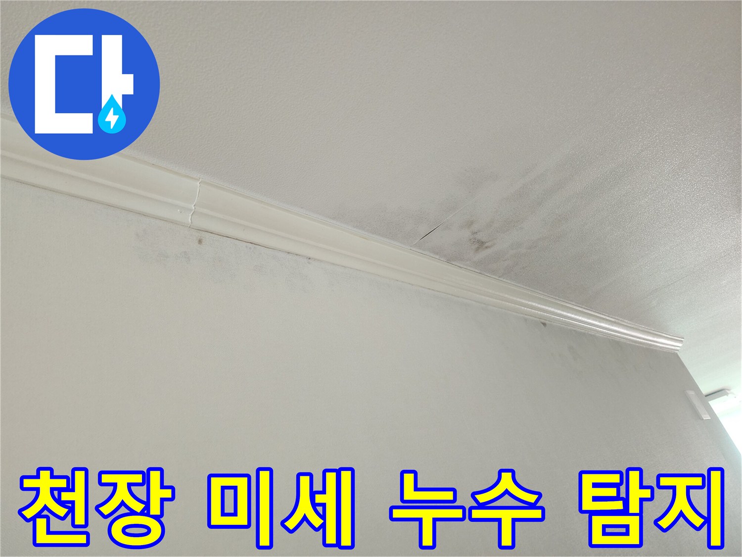 아파트 천장-모서리 누수-흔적-미세 누수-정밀 탐지-전문 기술-필요