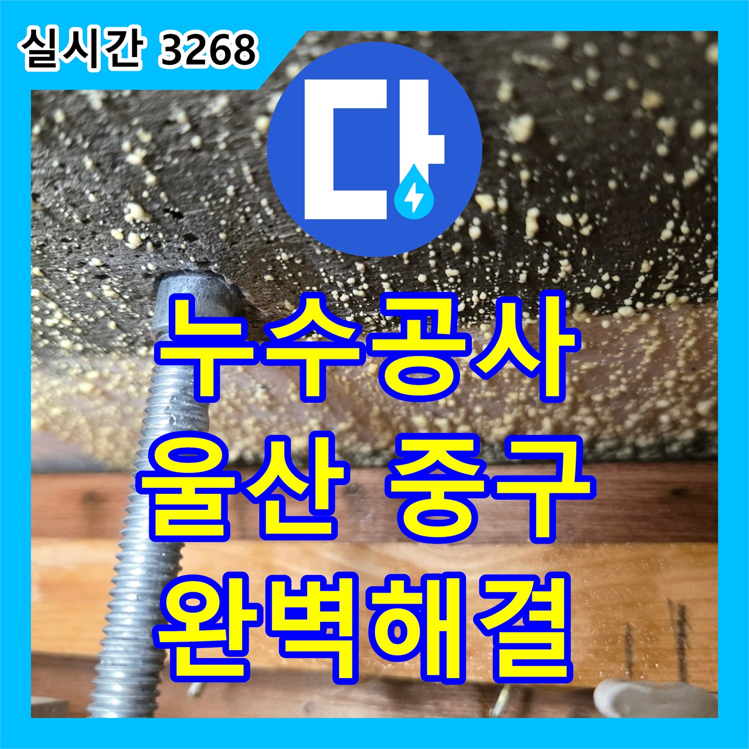 누수공사비용 발생한 누수 문제, 어떻게 탐지했는지 울산 중구