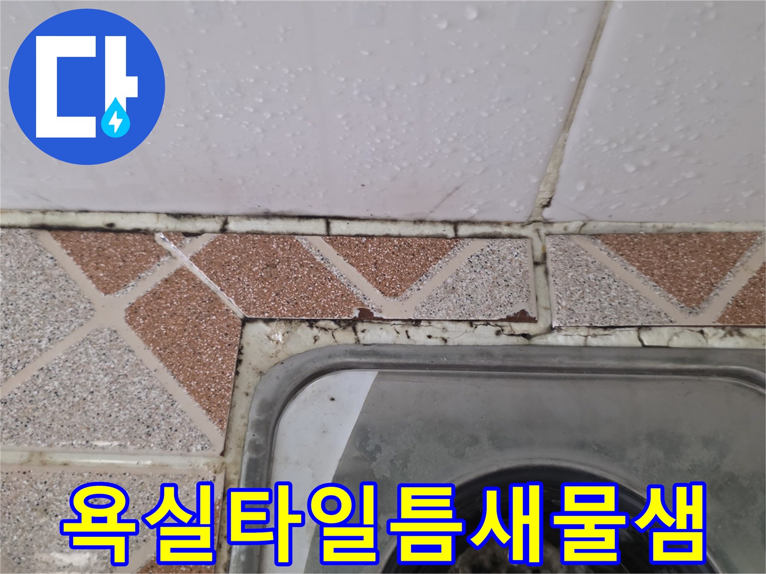 광명 철산동 욕실-타일 틈새와 유가 주변의 습기 상태