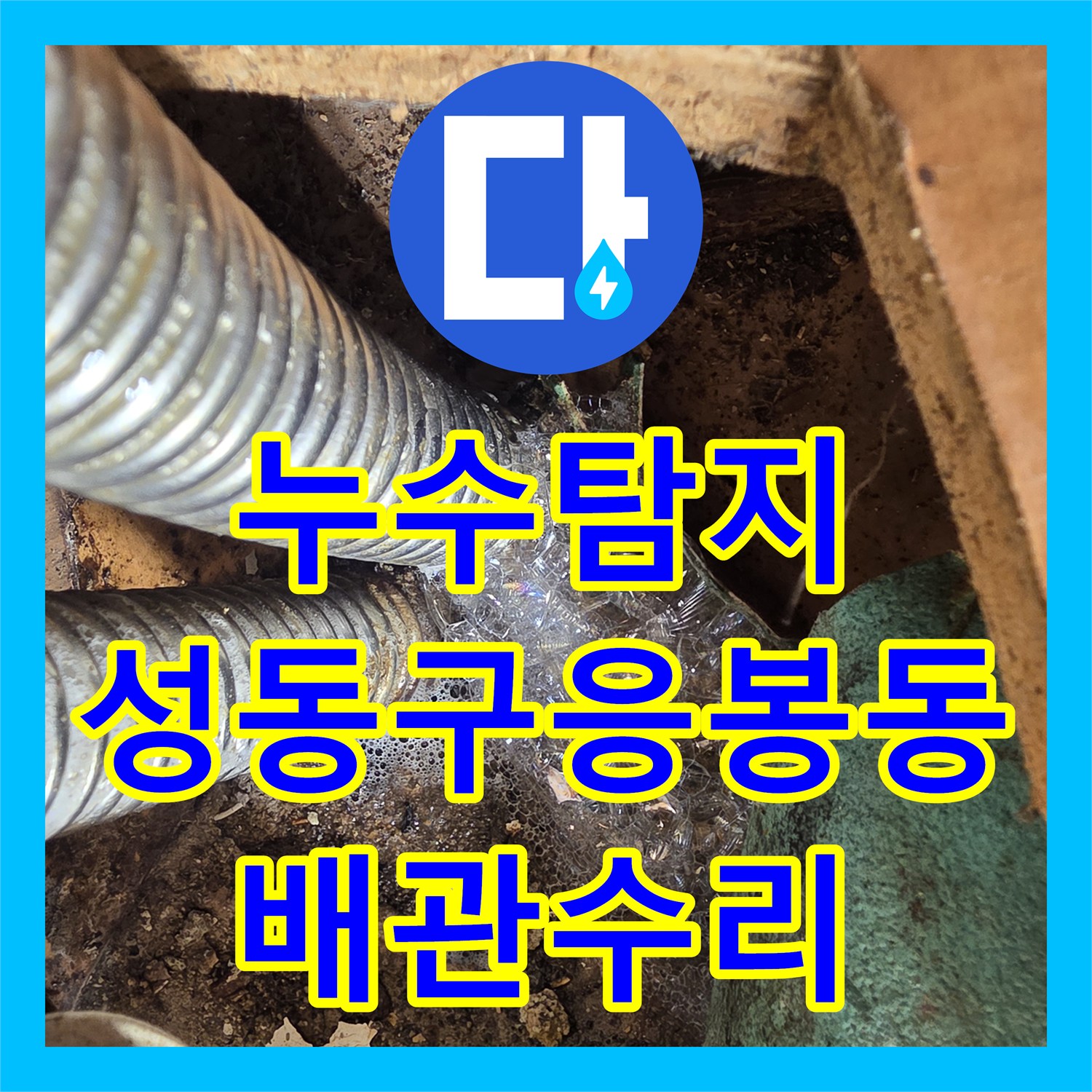 누수탐지 서울 성동구 응봉동 아랫집 천장 곰팡이 원인을 찾아 배관을 수리한 과정