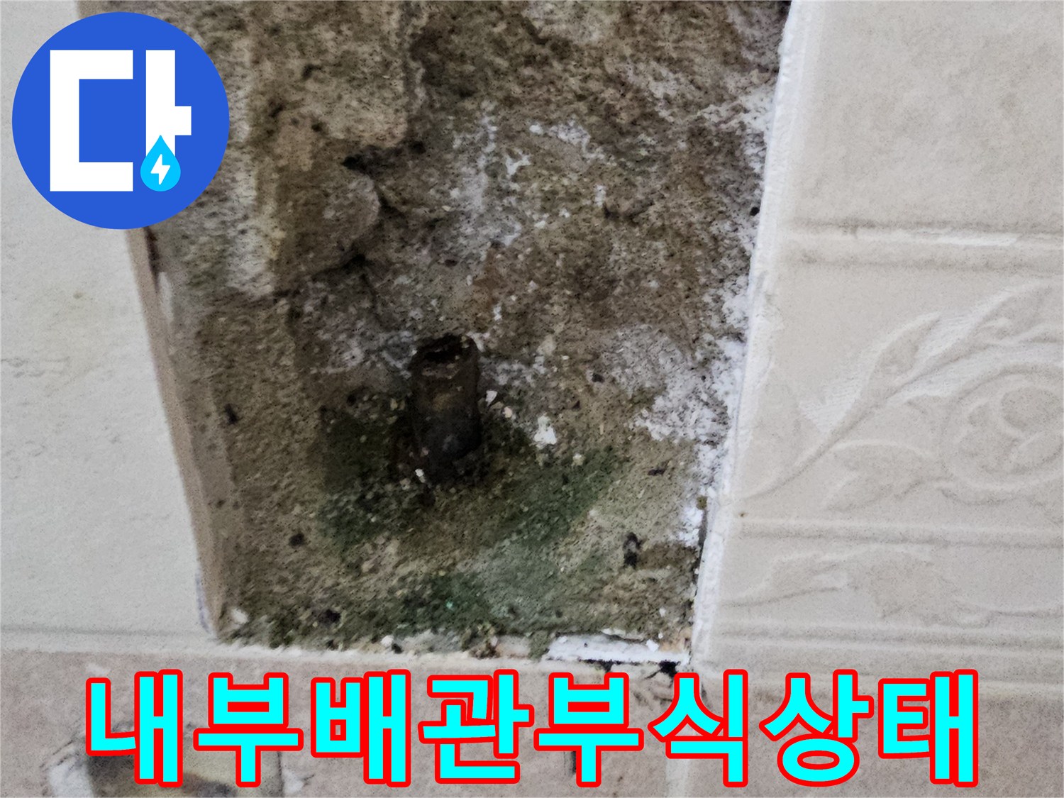 양주시 장흥면-금속 배관의 부식과 벽면 내부 곰팡이 발생
